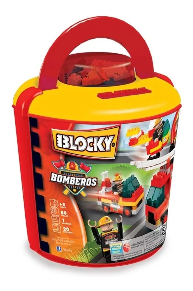 Blocky - Balde Bombero 100 Piezas